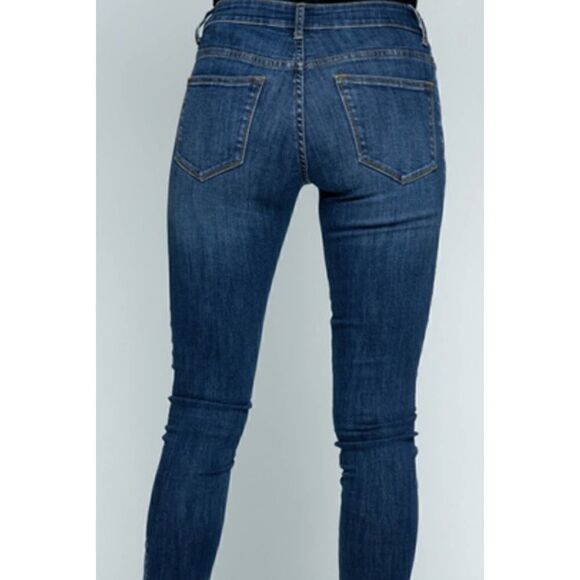 Vocal Denim with Leopard Print on side X- LG NWT - Picture 3 of 4